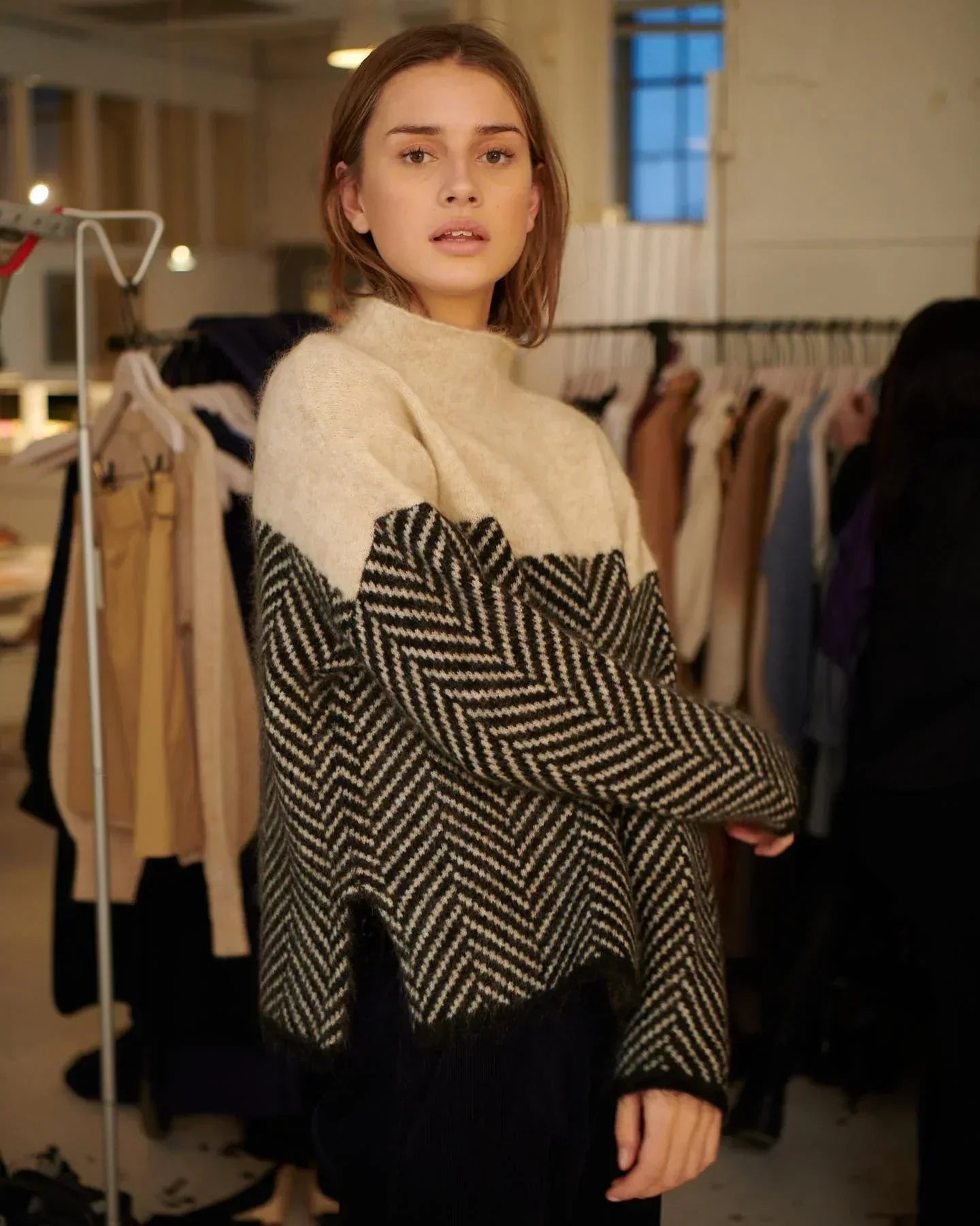 Martina - Suave jersey de cuello alto