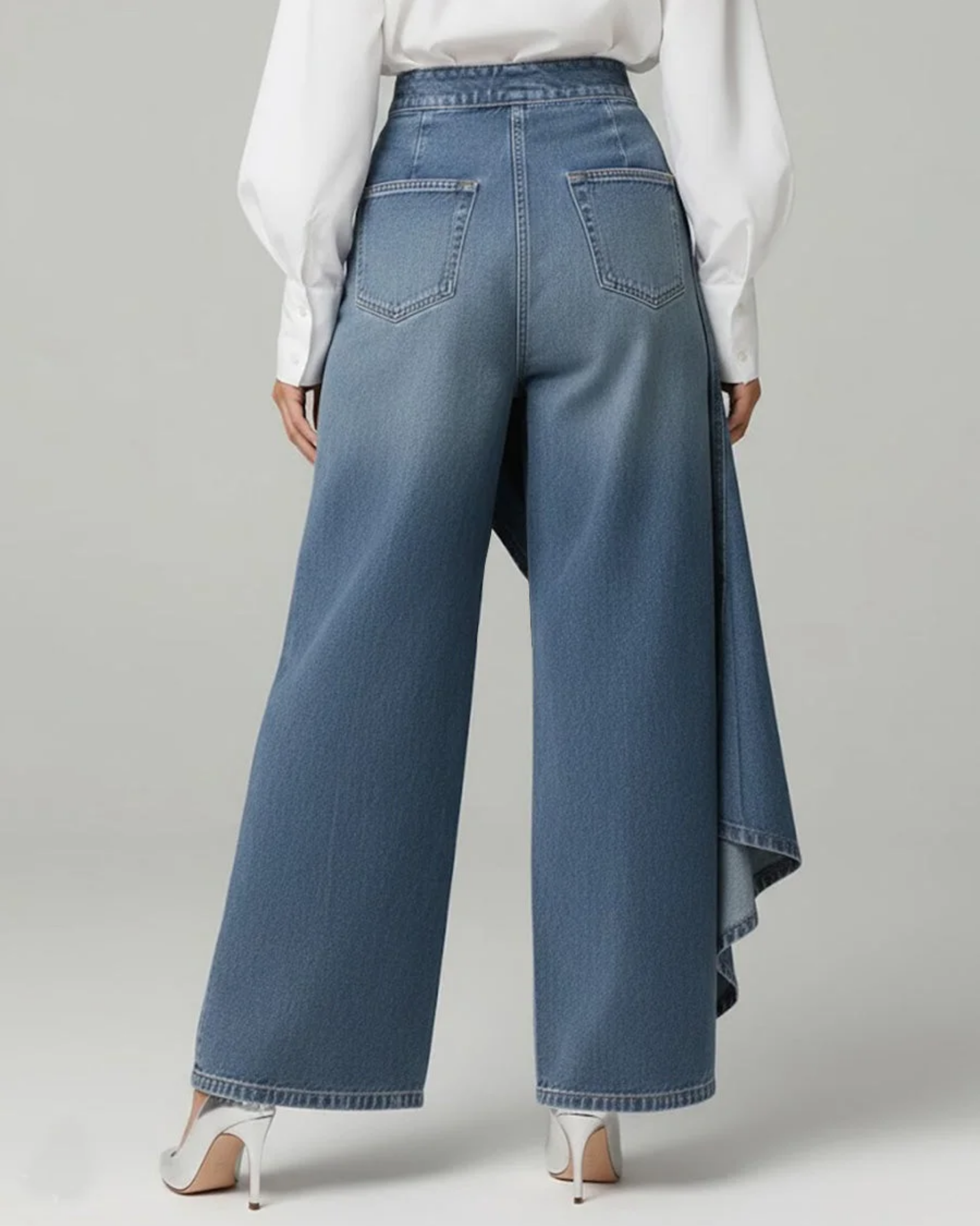 Pantalones vaqueros con vuelta