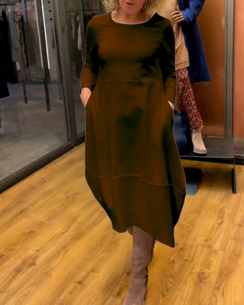 Marion - Vestido Suelto con Bolsillos