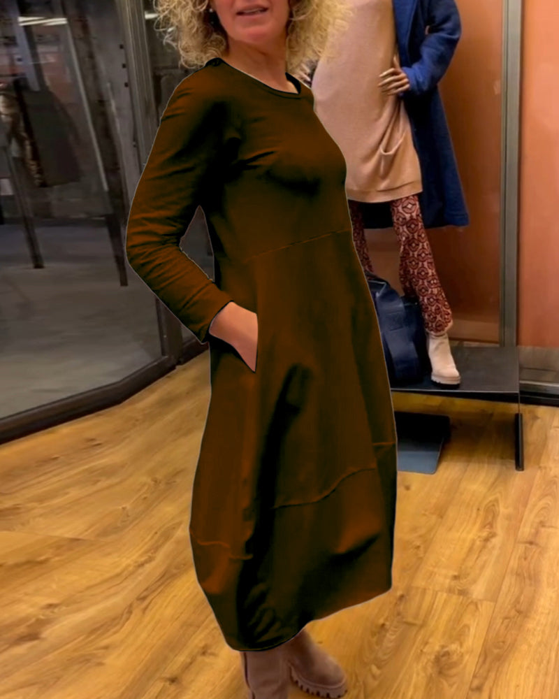 Marion - Vestido Suelto con Bolsillos
