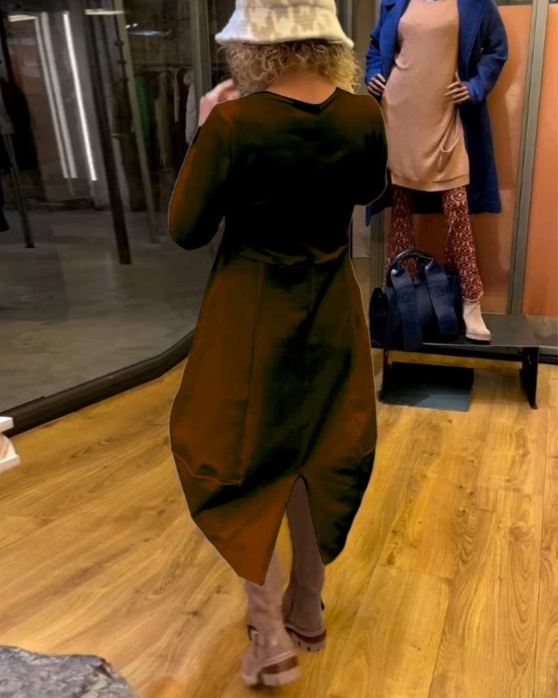 Marion - Vestido Suelto con Bolsillos