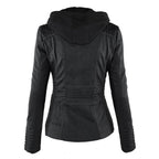Angélica - Chaqueta de Piel con Capucha