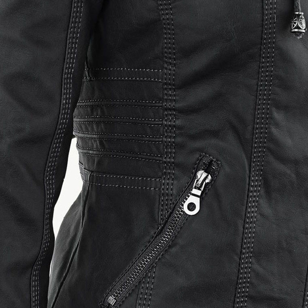 Angélica - Chaqueta de Piel con Capucha