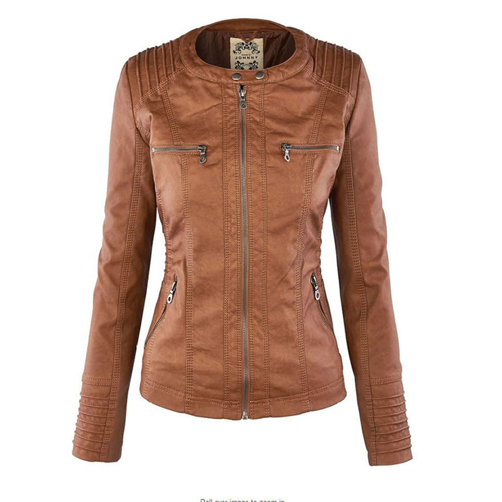 Angélica - Chaqueta de Piel con Capucha