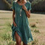 Débora - Vestido Corto con Puntos