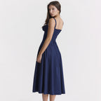 Zenia - Vestido Midi Ligero y Fluido