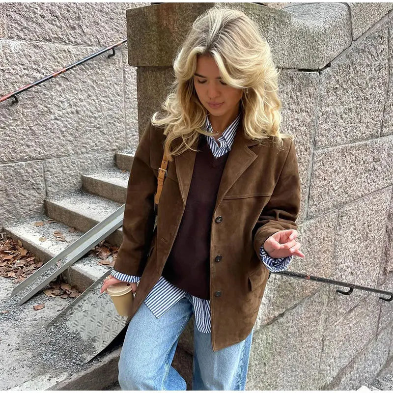 Ariana - Chaqueta Aterciopelada Elegante