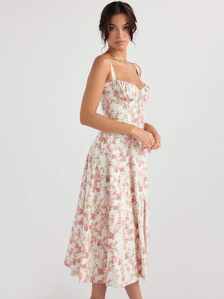 Zenia - Vestido Midi Ligero y Fluido