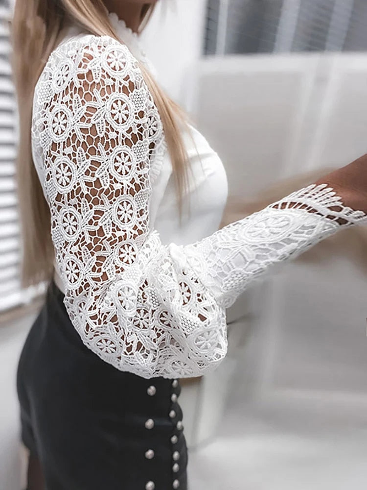 Ainhoa - Camisa con diseño elegante de encaje
