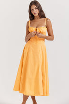 Zenia - Vestido Midi Ligero y Fluido
