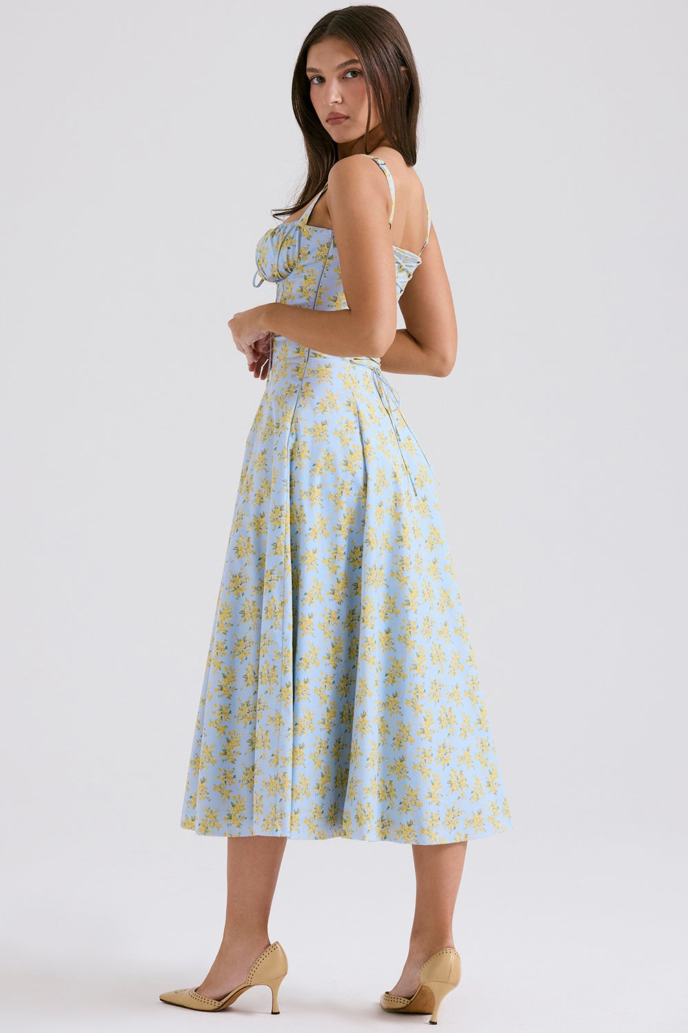 Zenia - Vestido Midi Ligero y Fluido
