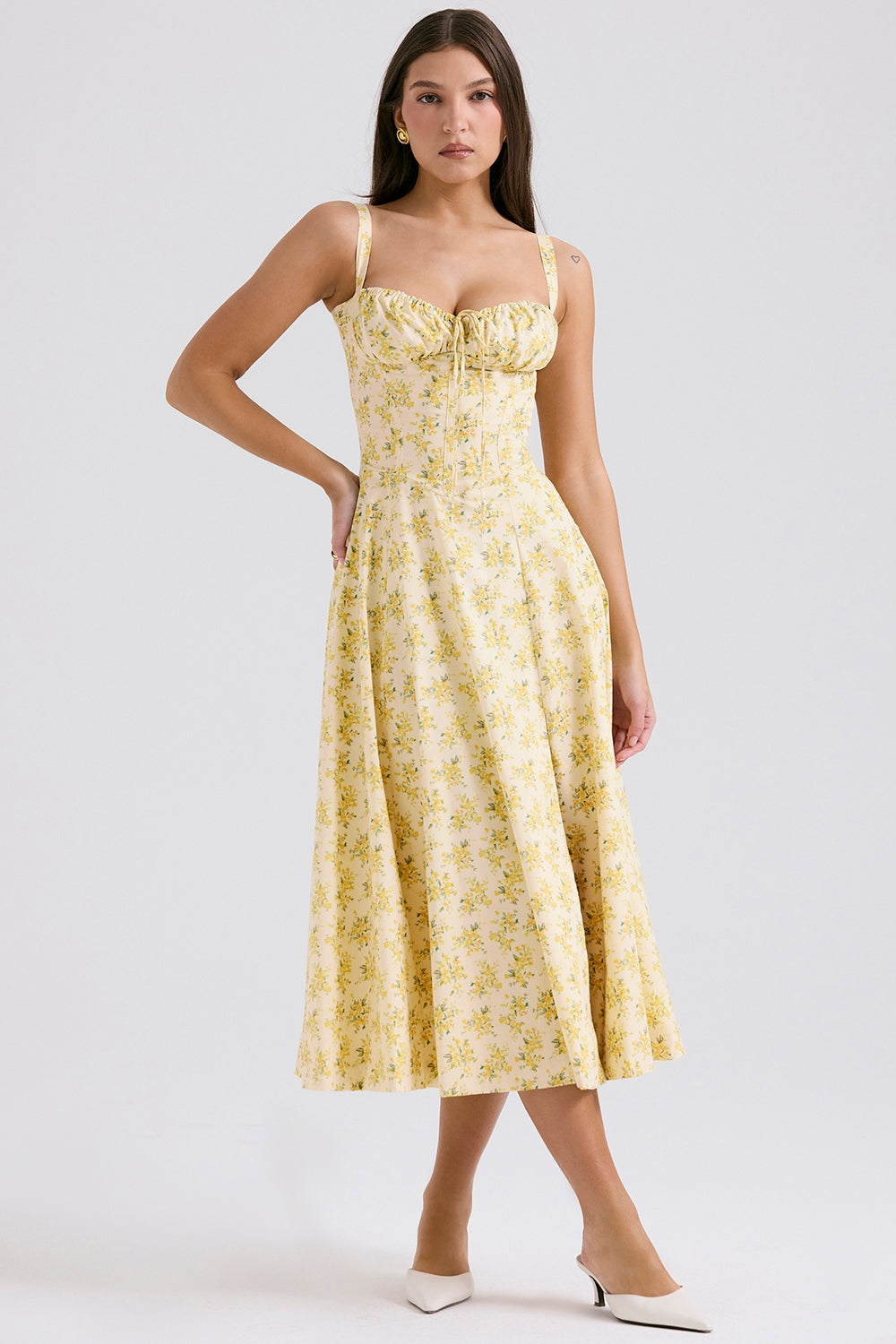 Zenia - Vestido Midi Ligero y Fluido