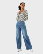 Vaqueros Easy Fit NeroTove™: vaqueros elegantes de cintura alta