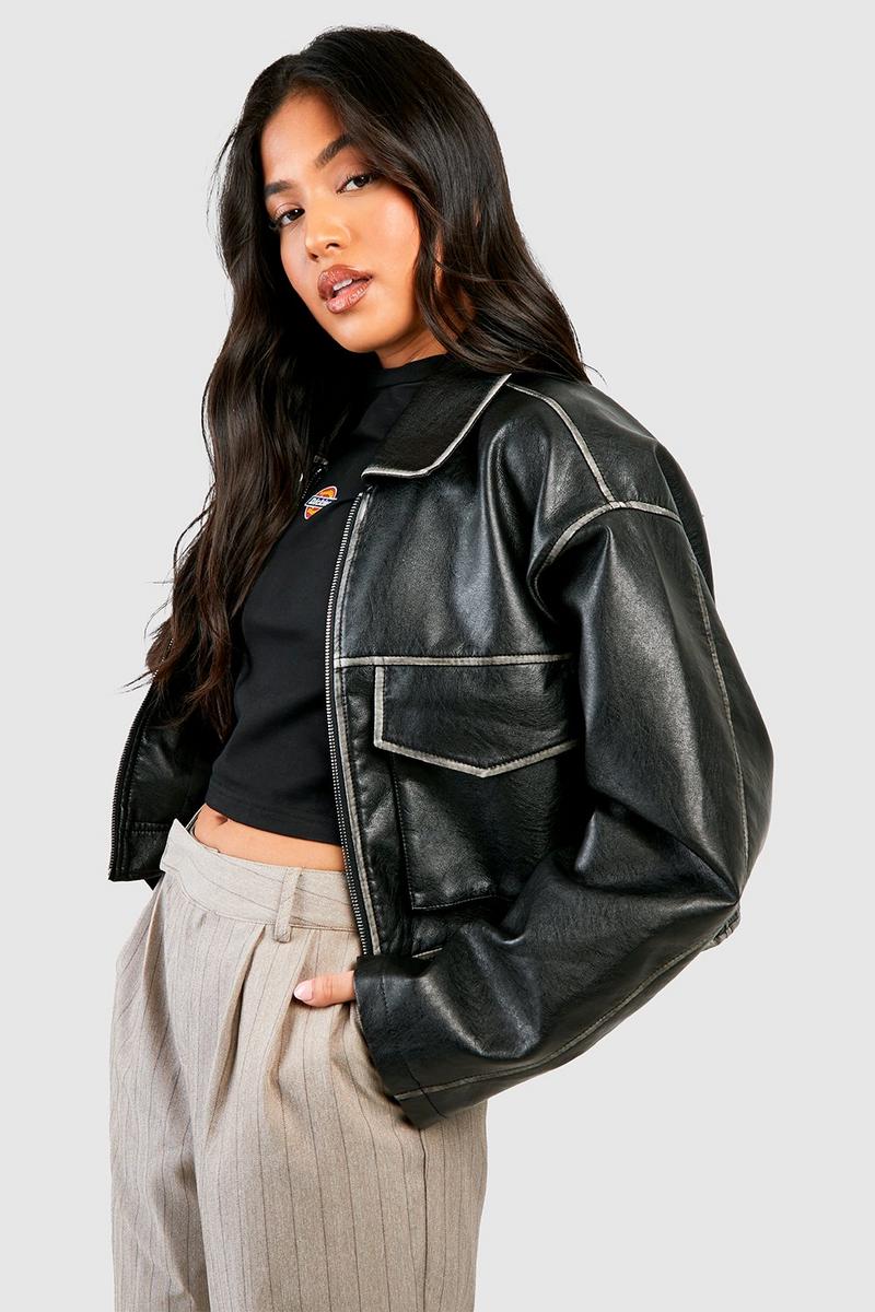 Ana - Chaqueta de Cuero Oversize