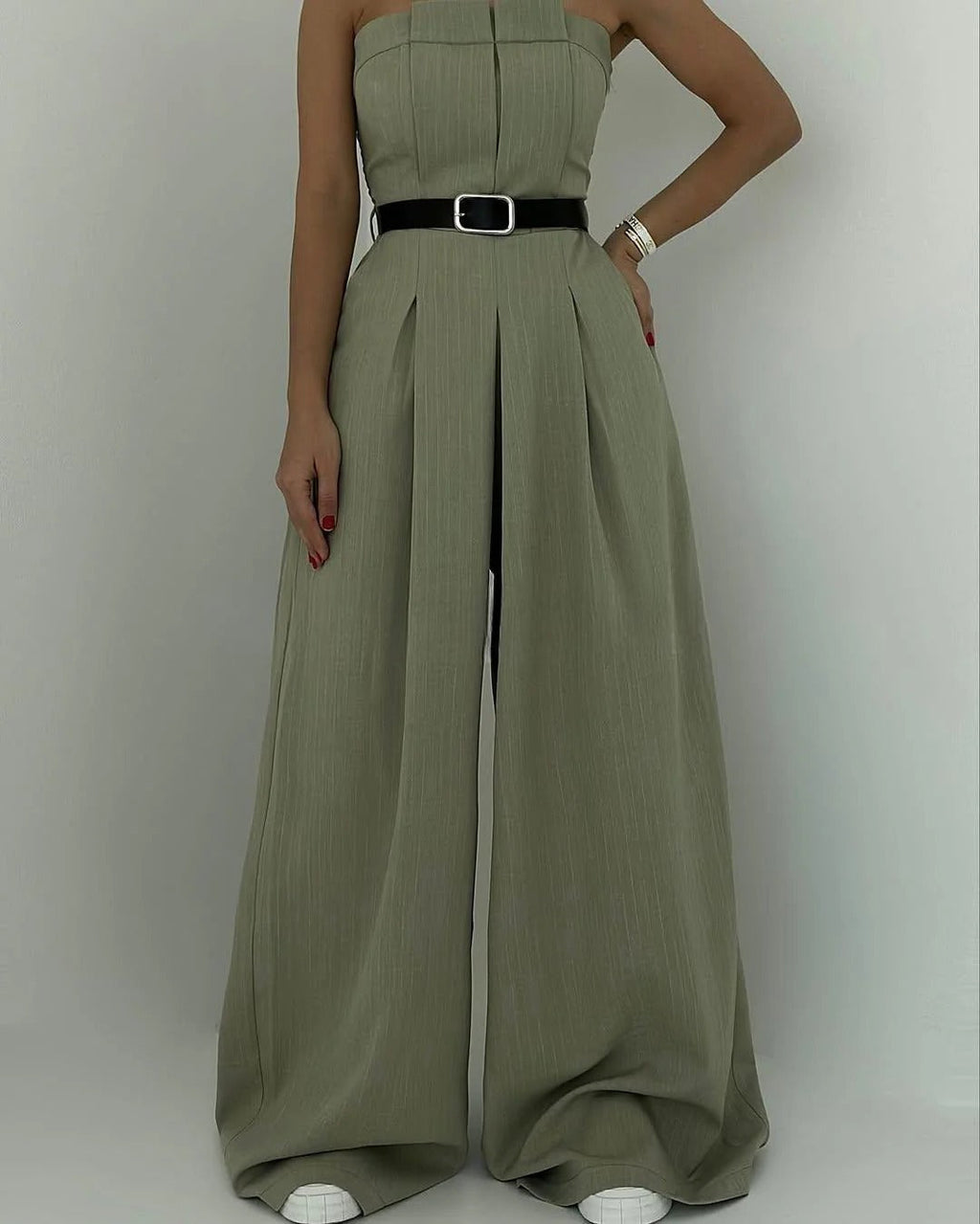Alba Montiel™ | Conjunto femenino de top bustier y americana – Elegancia y estilo actual