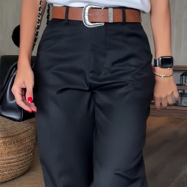 MATHILDA | Pantalones elegantes y favorecedores con rayas