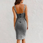 Genoveva - Vestido Midi Vaquero