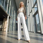 ⌛ Solo 3 días más: ¡50 % de descuento en todo! ⏰Pantalones de traje de mujer con cintura alta