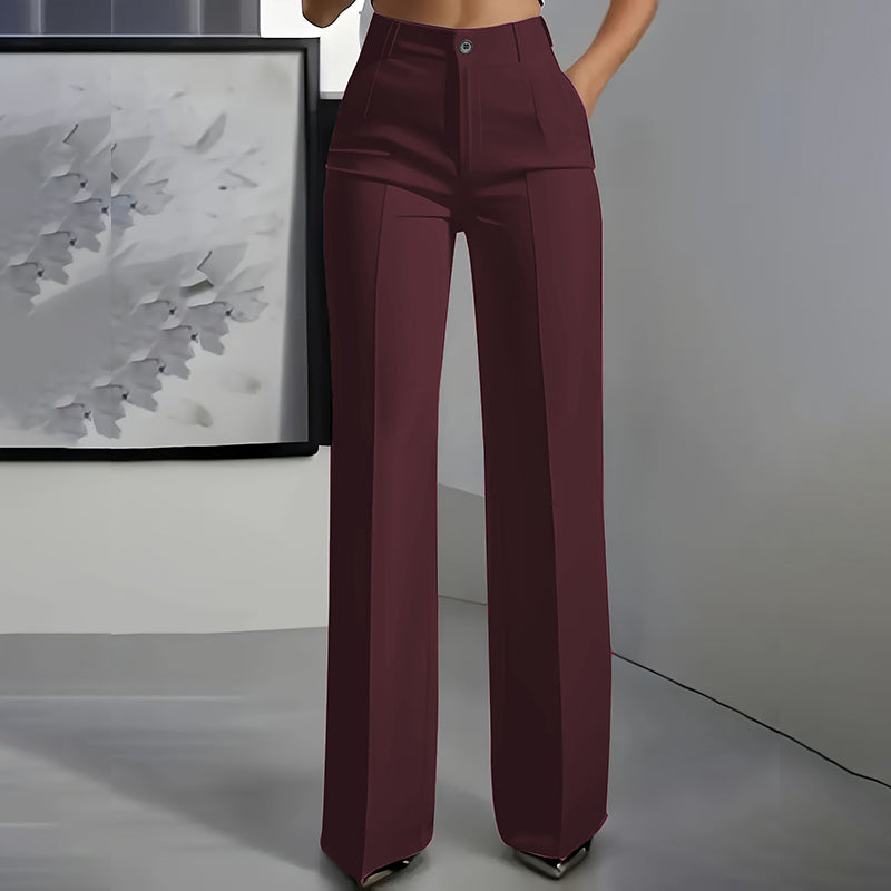⌛ Solo 3 días más: ¡50 % de descuento en todo! ⏰Pantalones de traje de mujer con cintura alta