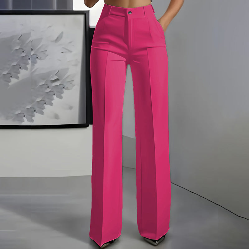 ⌛ Solo 3 días más: ¡50 % de descuento en todo! ⏰Pantalones de traje de mujer con cintura alta